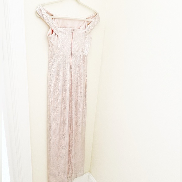 Light Pink Sequin Cocktail Dress — Prom, Wedding, Graduation - Picture 5 of 5